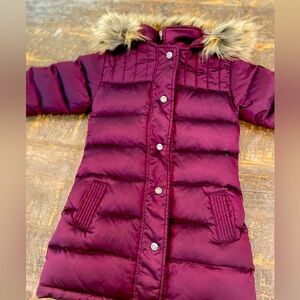 Appaman Long Puffer Down Coat, girls size 6